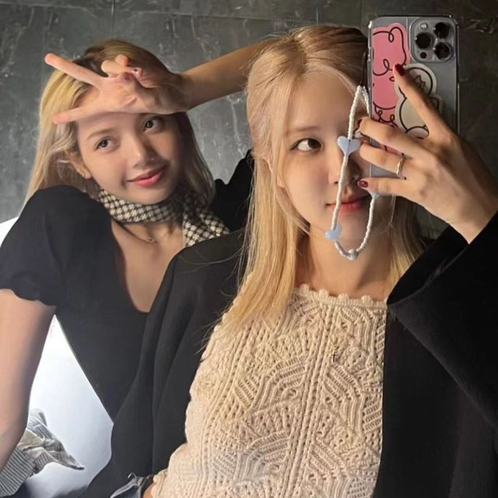 

KKBEAD Kpop Heart Phone Charm Strap Phone Chains Beads Mobile Lanyard Jewelry for Women Cellphone Accessories