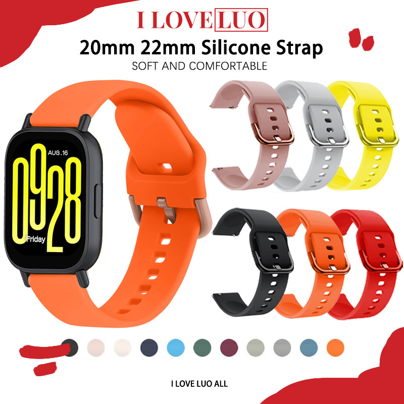 Silicone Strap for Redmi 5 Active / 5 Lite Smartwatch Samsung Galaxy Watch FE 7 6 5 4/Huawei GT 6 5 