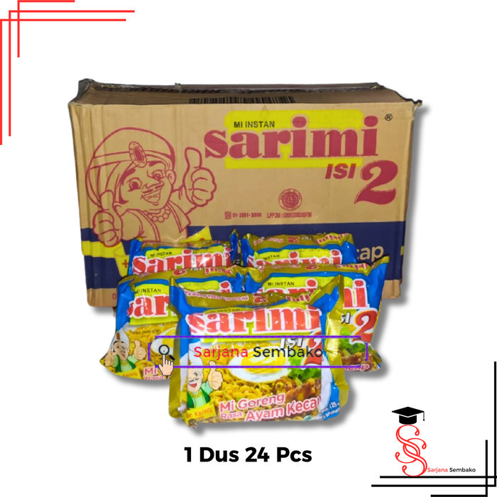 Sarimi Isi 2 Ayam Kecap Mie Goreng - 1 Dus 24 Bungkus