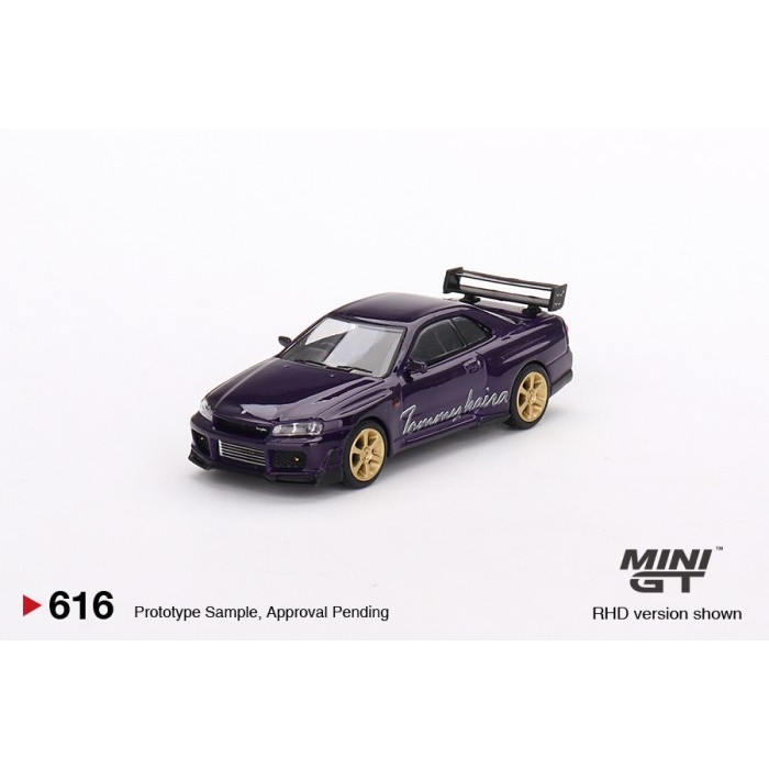 Mini GT 616 Nissan Skyline GT-R (R34) Tommykaira R-z Midnight Purple