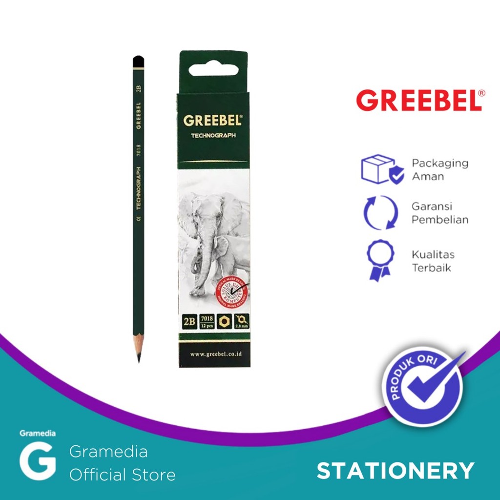 

GREEBEL 7018 PENCIL 2B (PER PCS) CRD