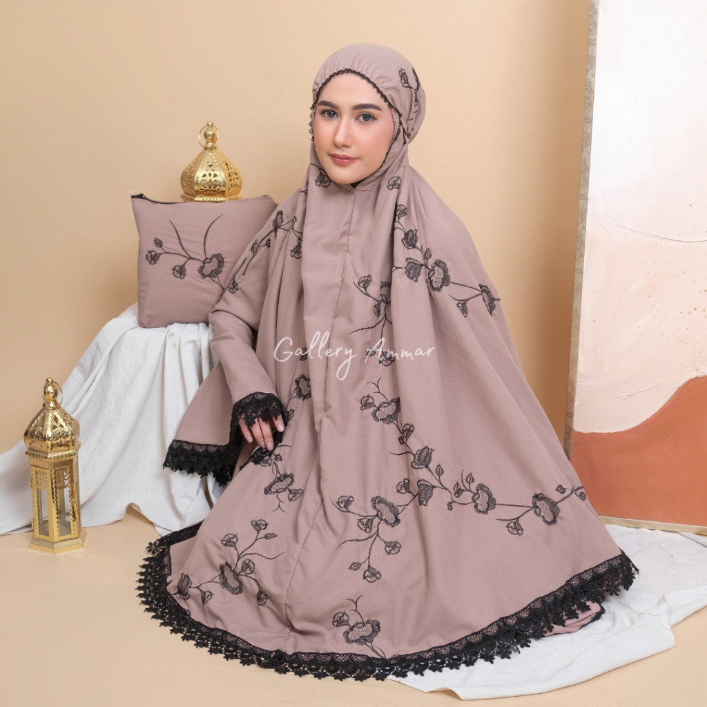 AMMAR - Mukena Dewasa Premium Bordir Mewah Akifa