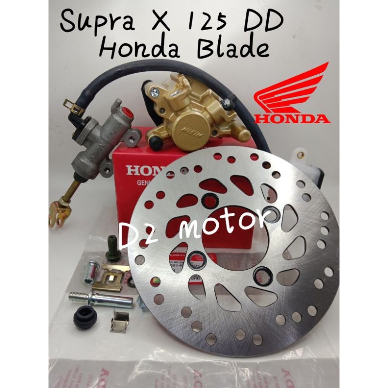 Paket Piringan Cakram Plus Kaliper Palababi Satu Set Master Tonjokan Rem Belakang Supra X 125 DD,