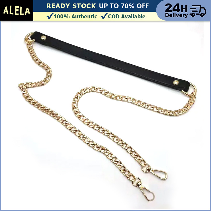 Tali Tas Rantai Kombinasi Kulit Aksesoris Tas Wanita Panjang 120 cm