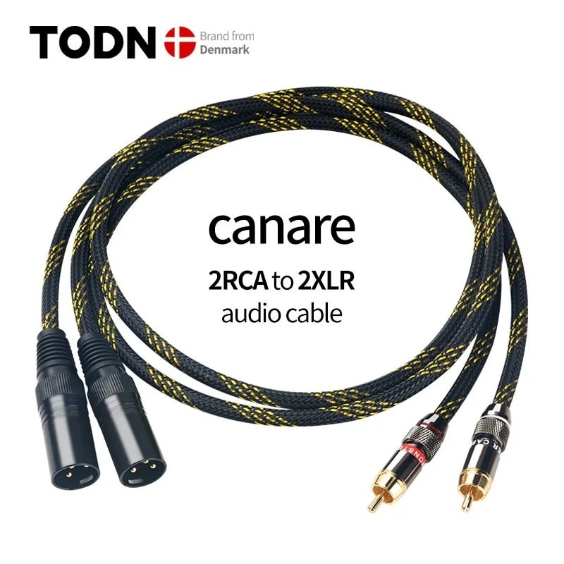 CANARE HIFI Stereo RCA Cable Stereo RCA Cable High-performance Premium Hi-Fi Audio cable RCA to XLR 