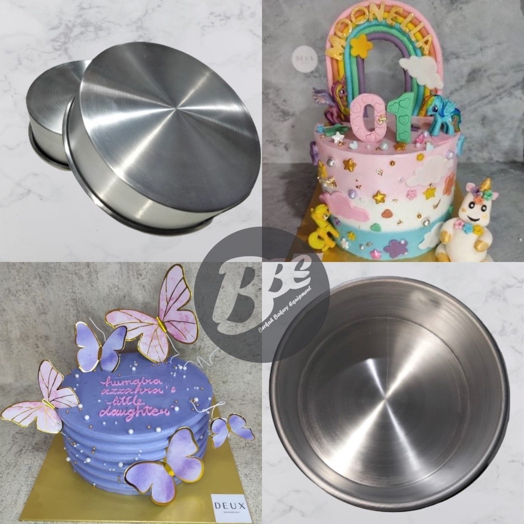 Loyang Bulat Press Diameter 18 CM / Loyang Kue - Tinggi 7 CM
