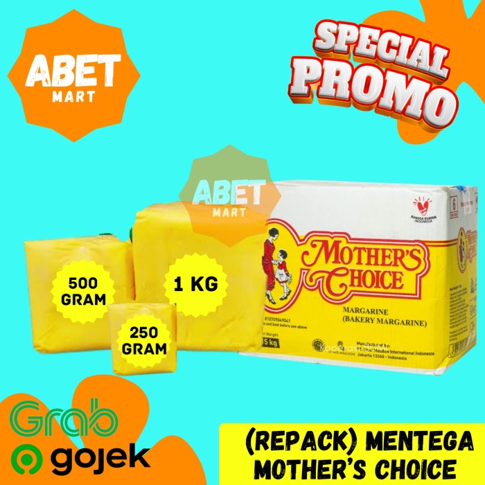 

Mentega Mother Choice Repack 250Gr 500Gr 1Kg - Mothers Mother's Kuning