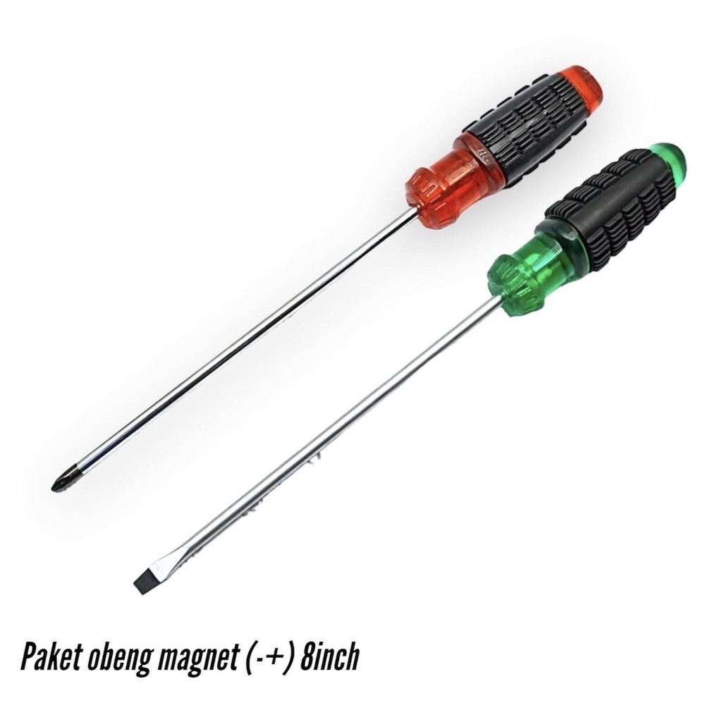 

Paket obeng gagang karet plus minus 8” Siyota set 2pcs