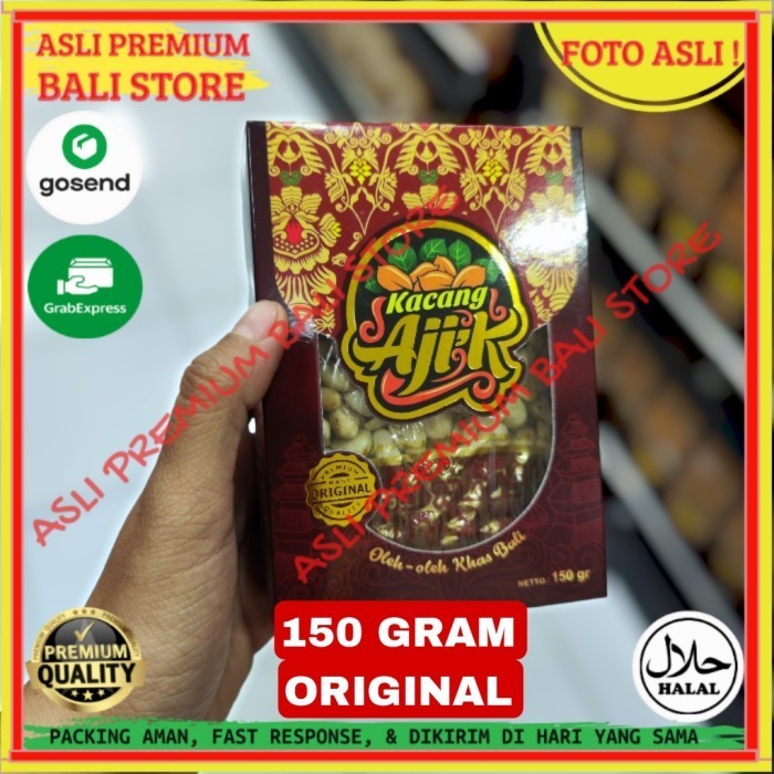 

OLEH OLEH MAKANAN CEMILAN CAMILAN SNACK KULINER KHAS ASLI ORI ORIGINAL BALI KACANG KAPRI KUPAS 150 GRAM GR