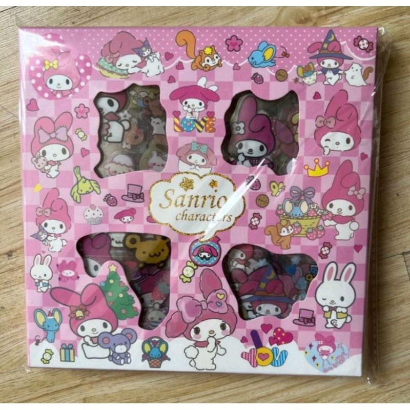 

Sticker Lucu KARTUN 2D Sanrio Karakter Kuromi dan Melody Isi 100 Lembar Per Box sticker lucu,viral