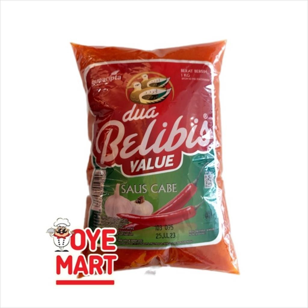 

DUA BELIBIS SAOS CABE 1KG VALUE PACK / SAUS CABE BANTAL 1KG