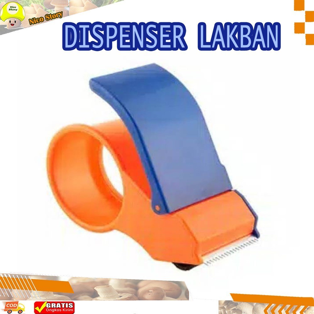 

(NCS) Dispenser Tempat Roll Alat Pemotong Solatip Lakban Laban Tape Tip Cutter