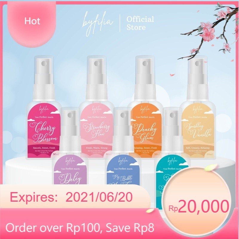 2 IN 1 HAIR AND BODY MIST PARFUM HAIRMIST BODYMIST BYFILIA PARFUM 2 IN 1 FUNCTION