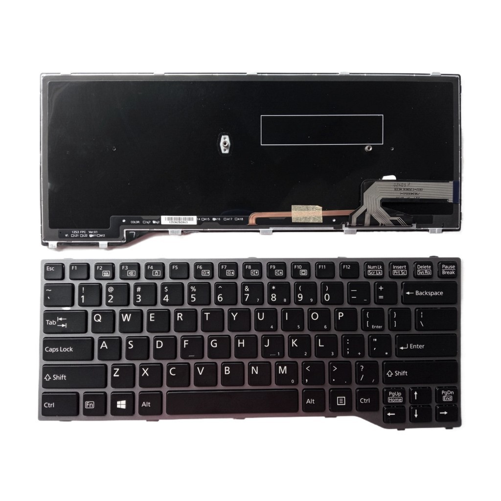 PREORDER New US Laptop Backlit Keyboard For Fujitsu Lifebook T725 T726 Notebook PC Replacement