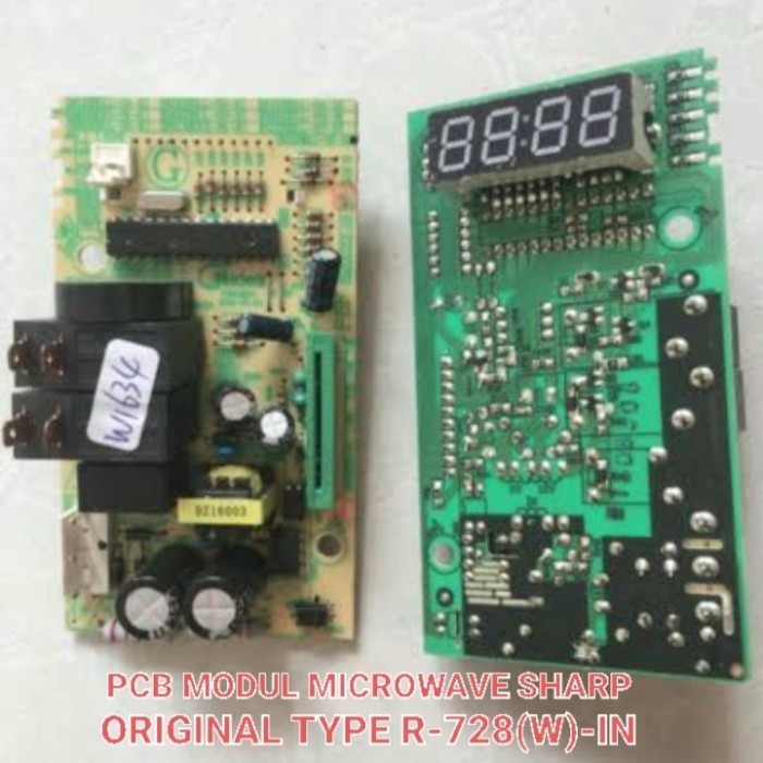 Modul PCB driver Microwave SHARP original untuk model R-782(w)-IN Ori