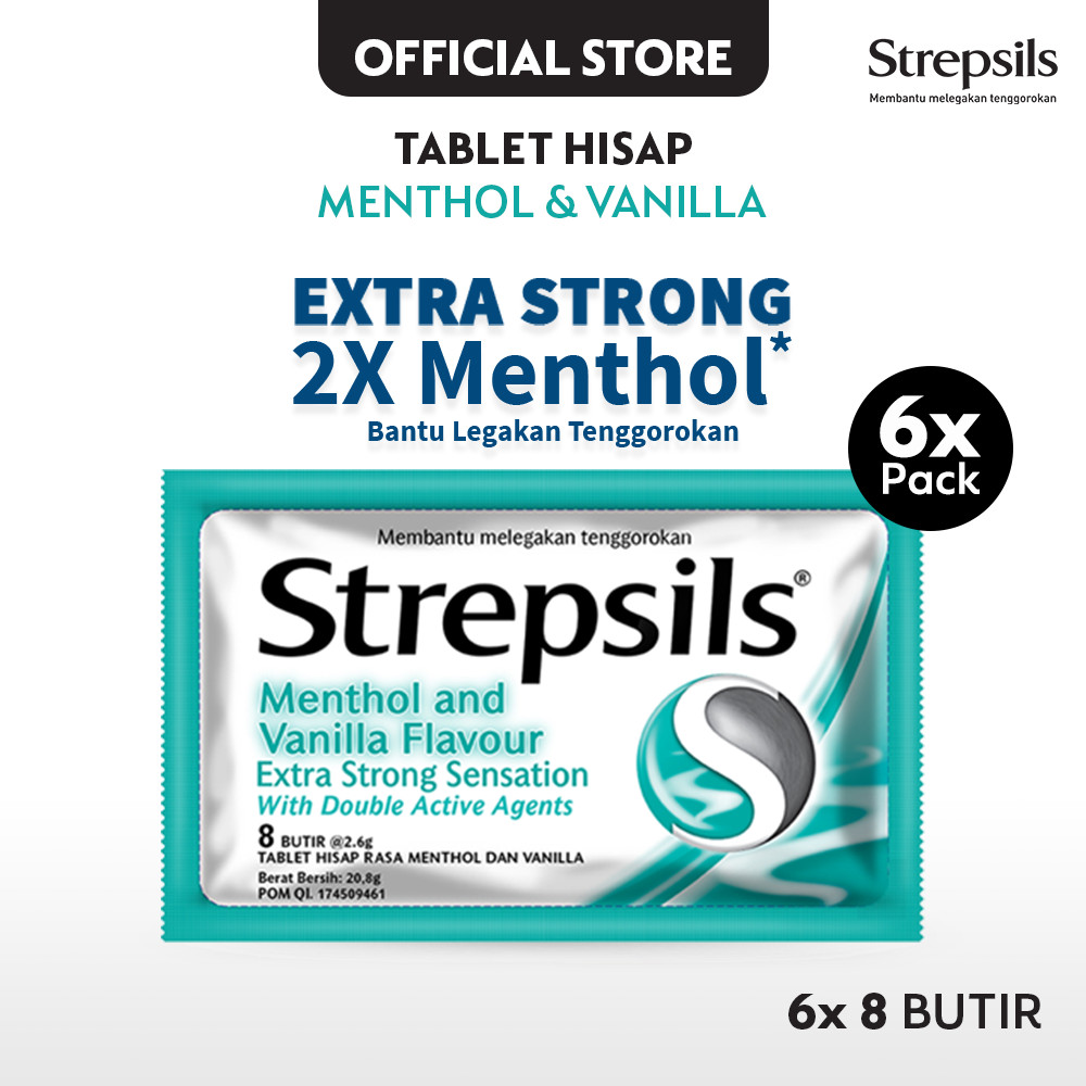 

Strepsils Extra Strong 8s - Permen Pelega Tenggorokan x6