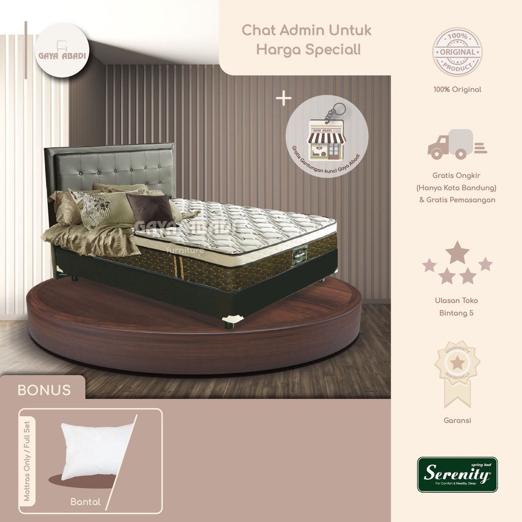 Springbed Serenity Eternity / Kasur Serenity Eternity -  Serenity by Elite Springbed
