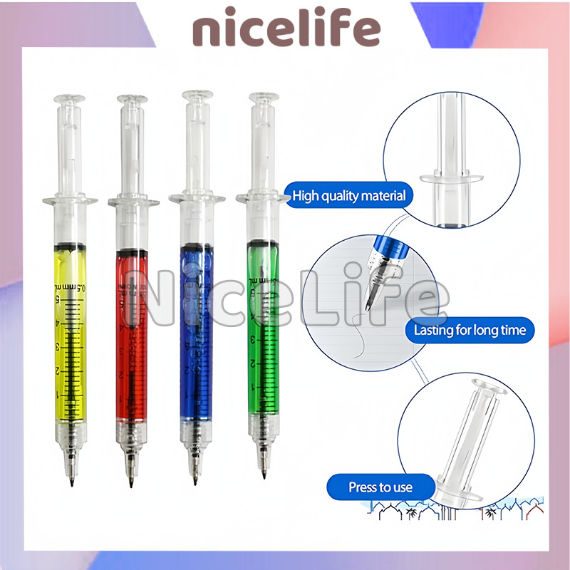 

Pulpen Jarum Suntik Lucu Korean / Pena Alat Tulis Anak Sekolah / Souvenir Bolpoin Jarum Suntik / Pulpen Jarum Suntik Lucu