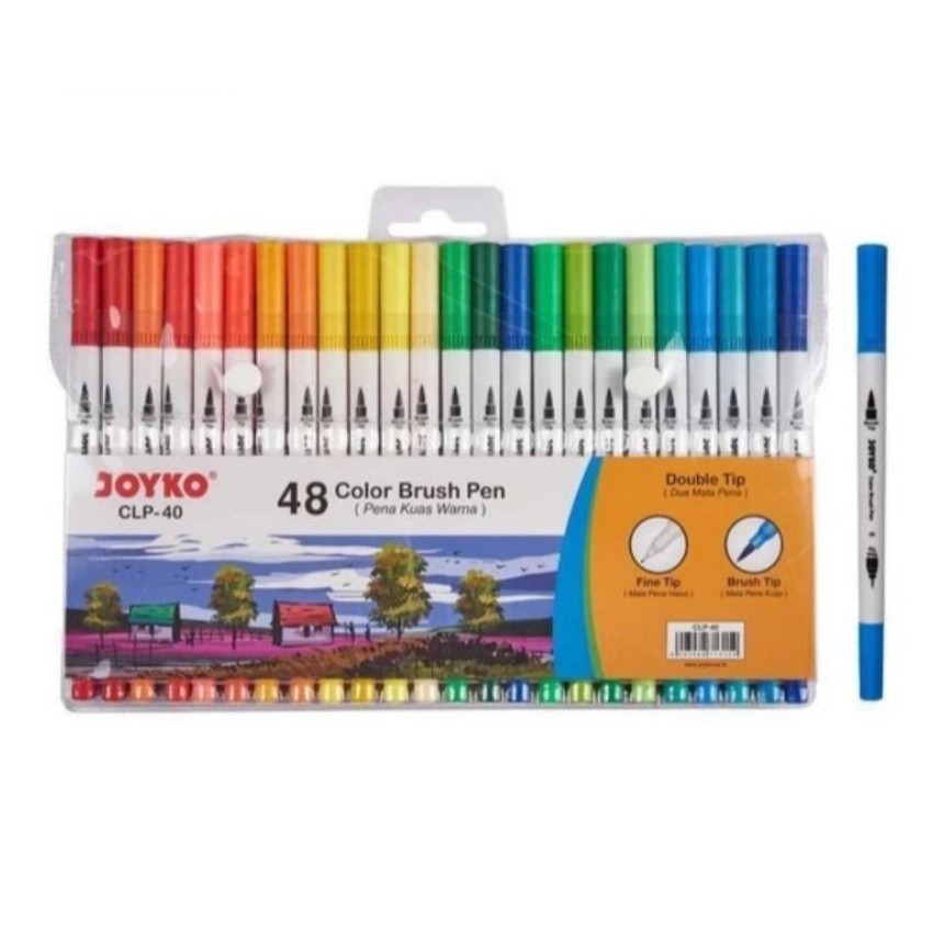 

[SET] COLOR BRUSH PEN / SPIDOL - JOYKO CLP-40 48 WARNA