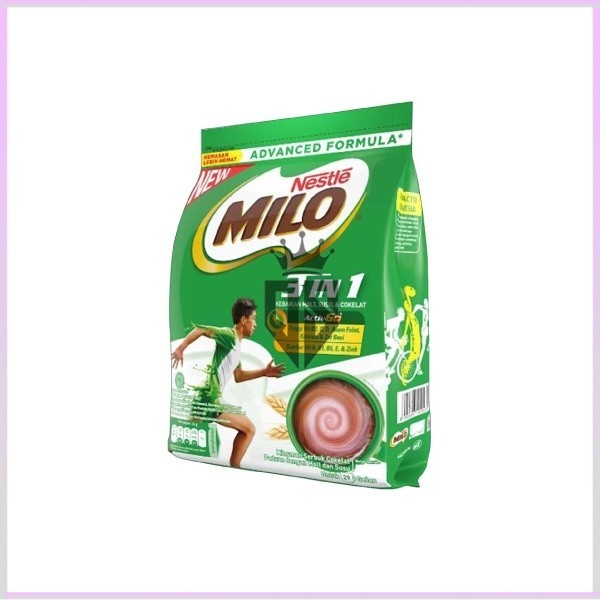 

MILO 3in1 ACTIV-GO Susu Coklat Pouch 990g