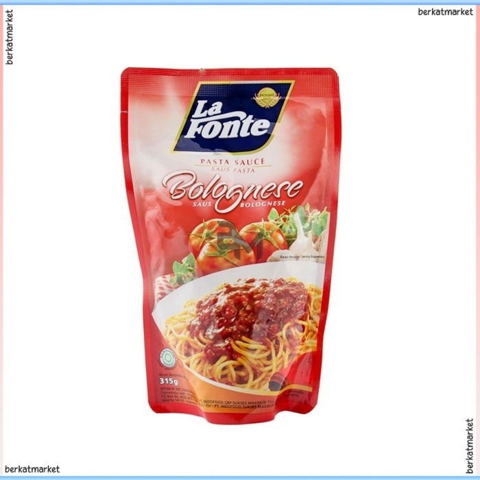 

La Fonte Lafonte Saus Saos Pasta Sauce Bumbu Bolognese Beef Flavour Chicken Spaghetti Rasa Sapi Ayam Instan Topping Pizza Daging Tomato 315gr 290gr 250gr Pc Pouch