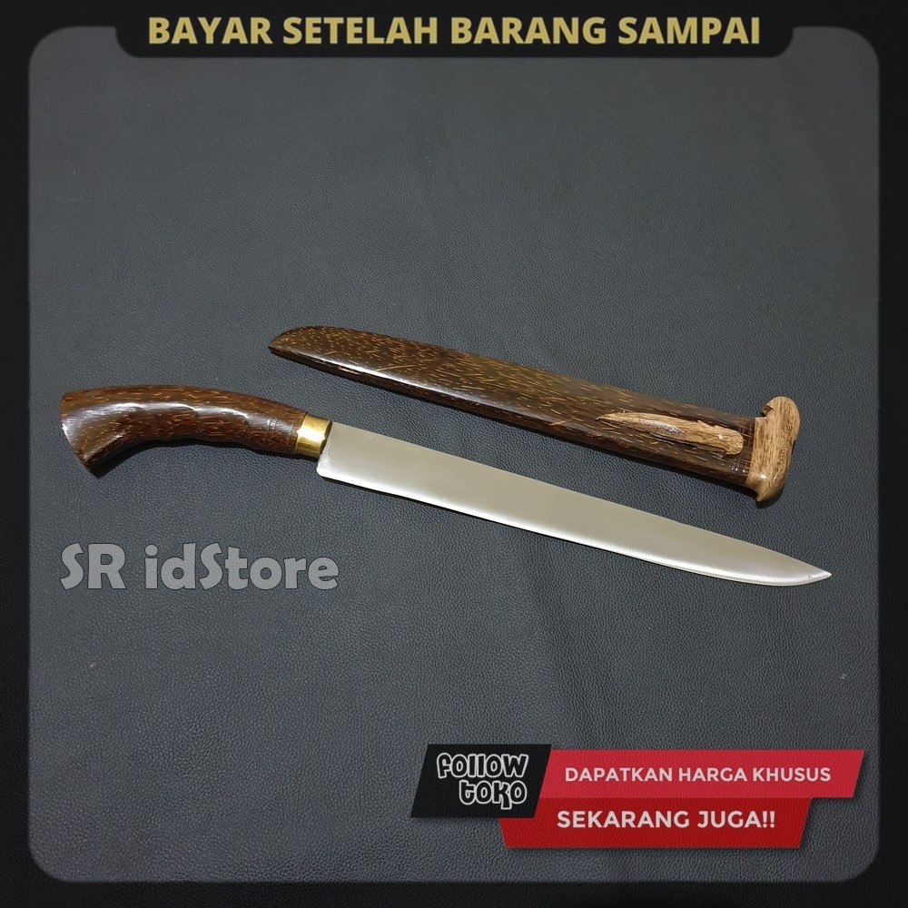 Pisau Jagal Super Sarung Kayu Aren Pisau Sembelih