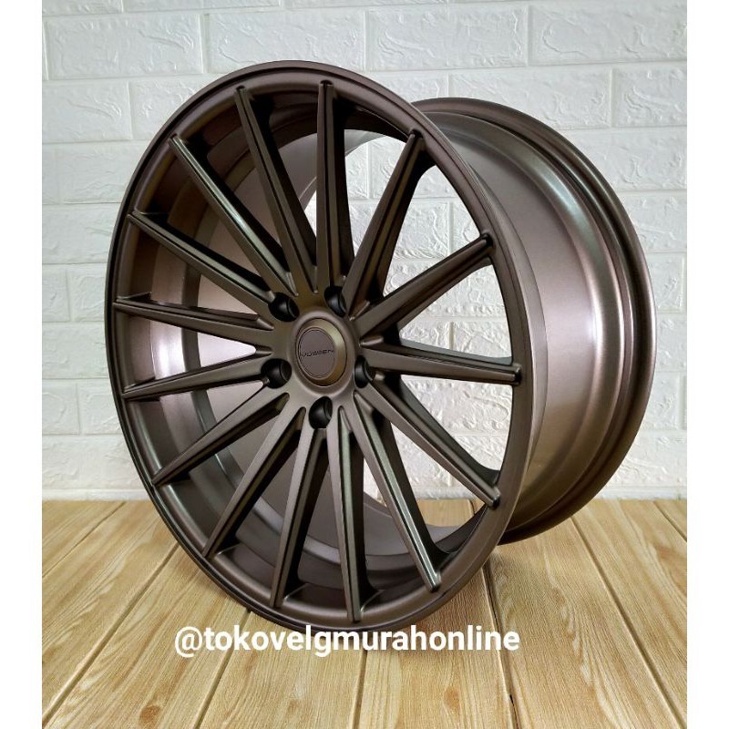 promo spesial Tvmo Velg Mobil Ring 18 Belang hole 5 vossen VFS 2 Matte bronze (4 pcs)