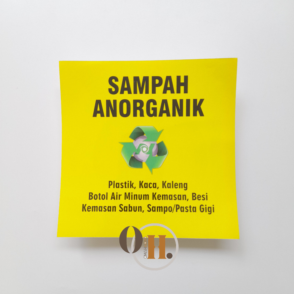 

Stiker sampah anorganik - Stiker Label Sampah Anorganik - Stiker Chromo