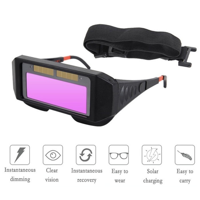 [COD IND] Mono Glass Kacamata Las Otomatis Gelap Darkening Kaca Mata Auto Darkening