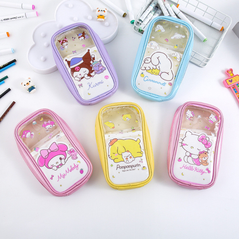 

Pencil Case Cute Transparent Sanrio/Kotak Pensil Transparan Sanrio • Cciyl.Wear •