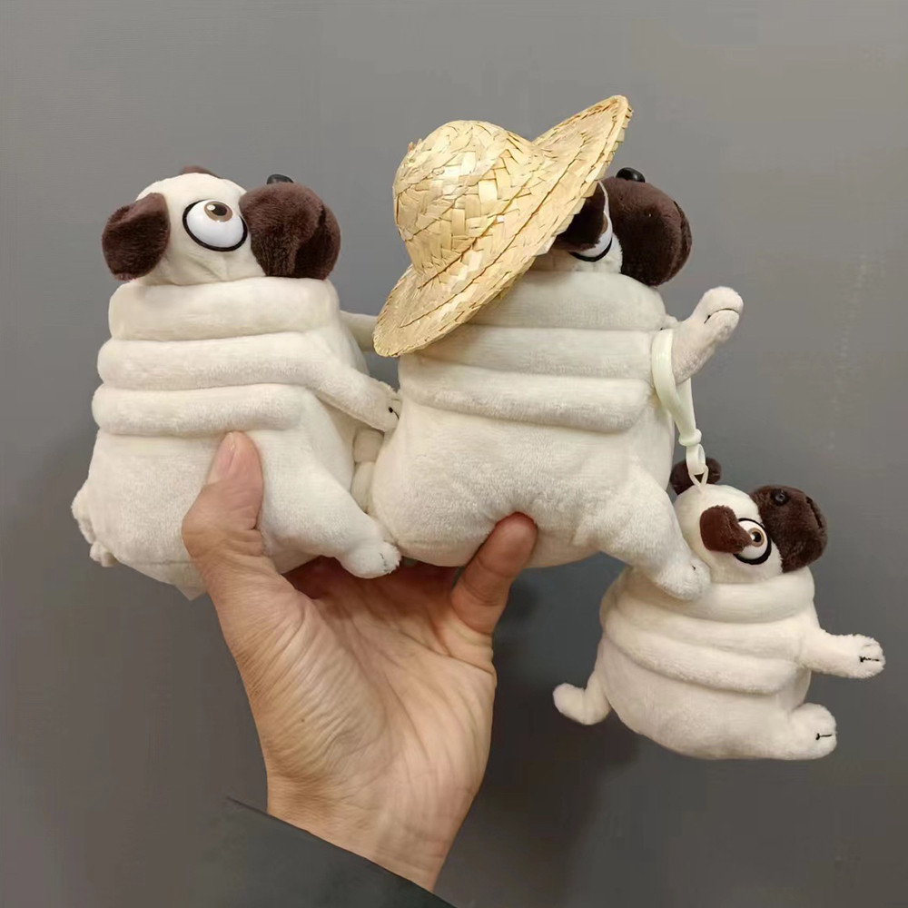 15cm Pig the Elf Pug Plush Toys Kawaii Sitting Fat Pug Dogs Toy Stuffed Dolls Children Birthday Gift
