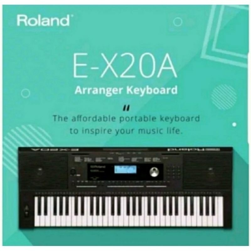 Paket Diskon  keyboard instrumen Roland E-X20 Arranger Keyboard Ex20 ex-20 ex 20 Roland Original