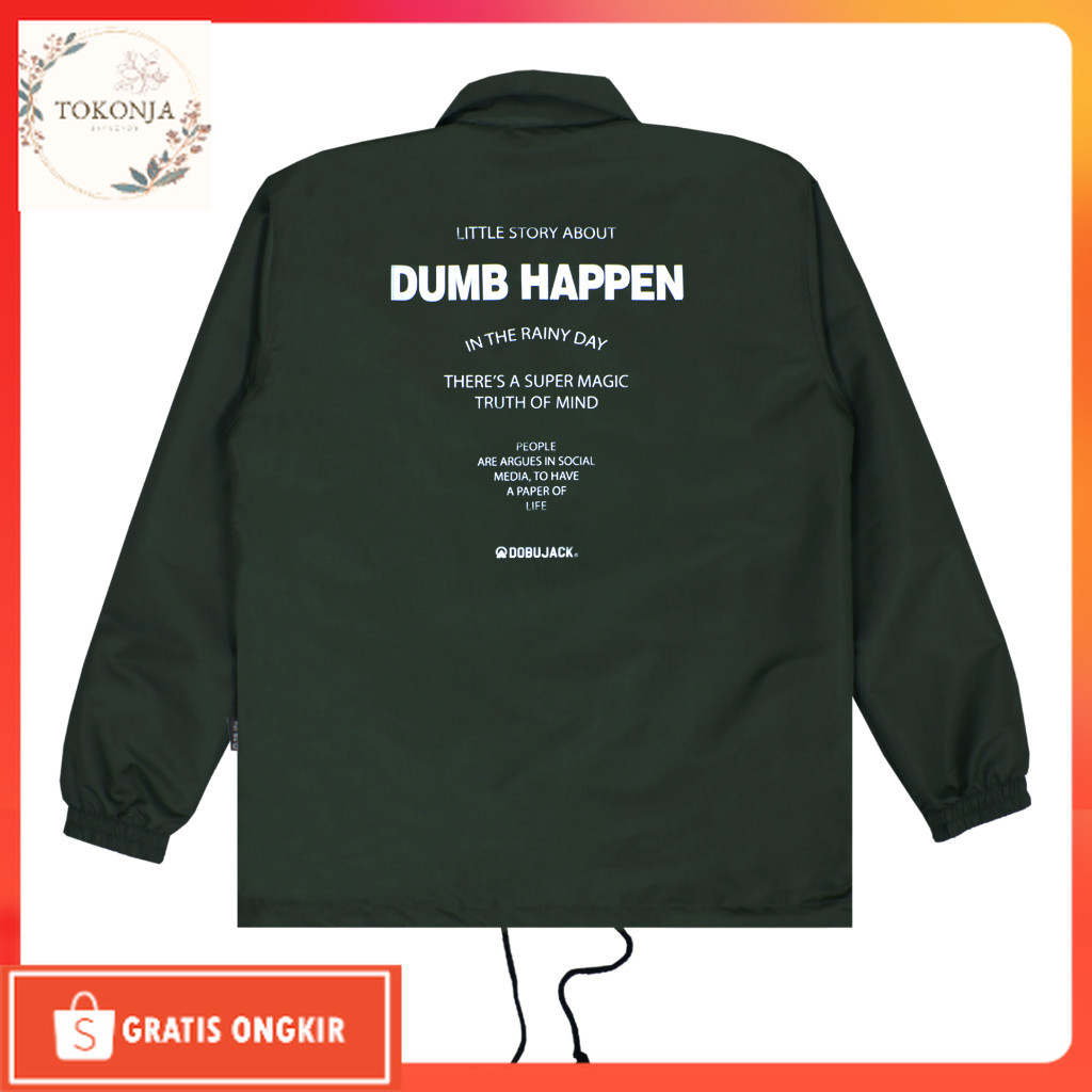 Jaket Kekinian / Dobujack Coach Jacket Dumb Green