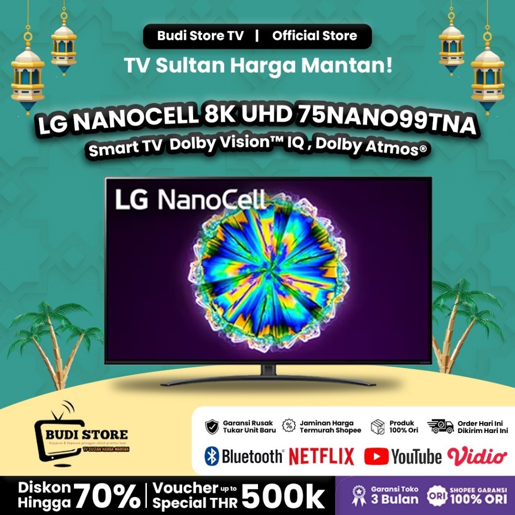 LG NANOCELL 8K 75 INCH SMART TV UHD 8K 75NANO99TNA NANO99