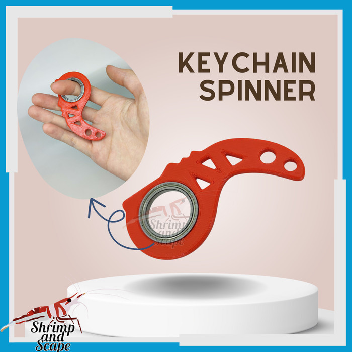 Keyrambit Keychain Spinner Gantungan Kunci Mainan Fidget Karambit K2