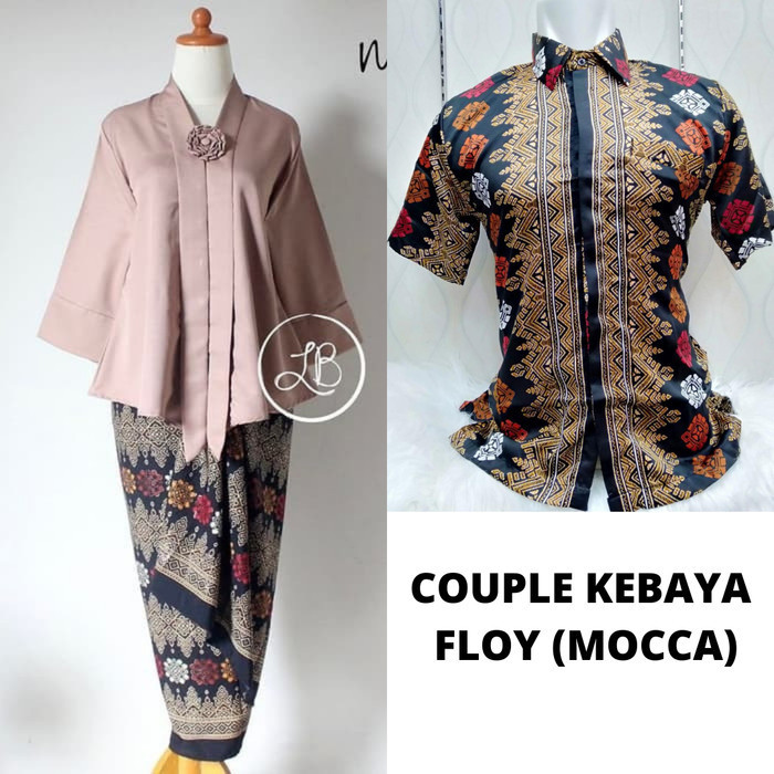 

promo ✨ -Setelan Kebaya Kutubaru Floy Couple Hitam - COUPLE BLACK