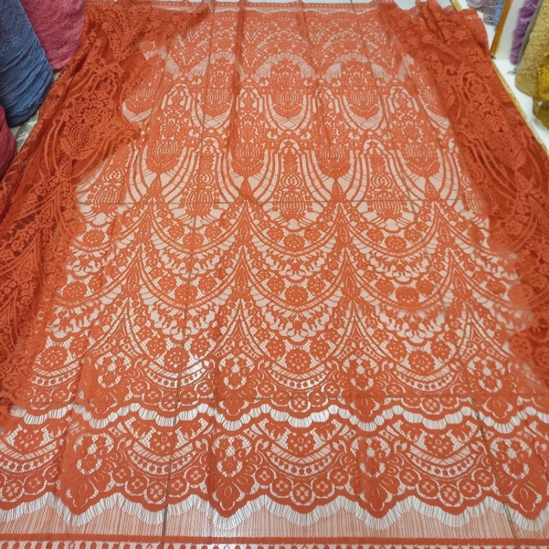 Brukat Semi francis Original Fatmawati Corneli Cord Bakal Kain Kebaya Semi Francis Fatmawati Seragam