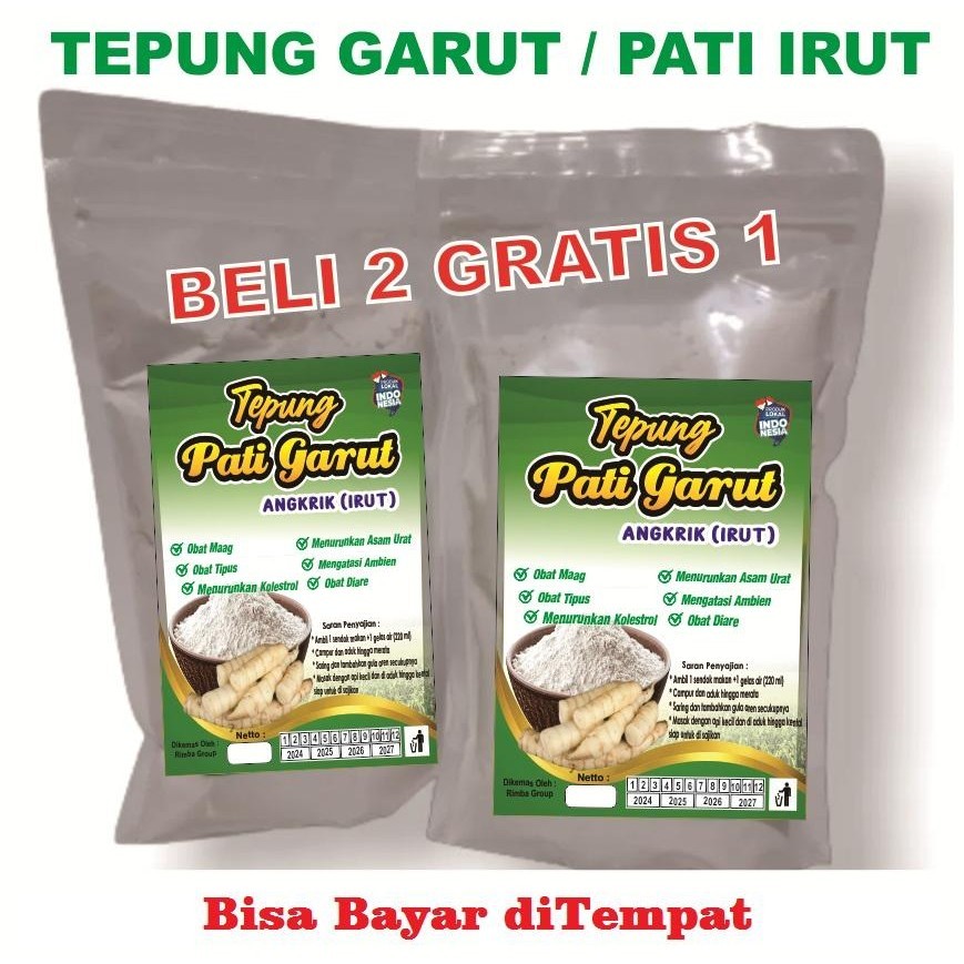 

PROMO BELI 2 GRATIS 1 PATI GARUT - PATI IRUT - ASLI ORGANIK