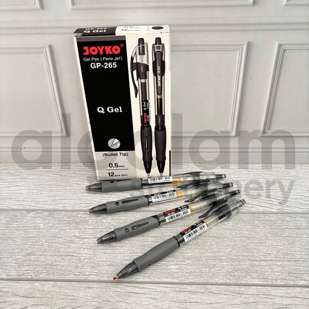 

SELUSIN ( 12 PCS ) Pulpen Q Gel Joyko GP-265 0.5mm Gel Pen Q Gel Joyko GP - 265 0.5 mm