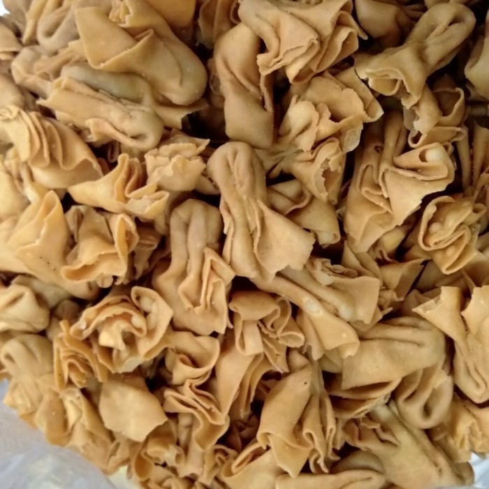 

camilan snack kiloan jajan pangsit abon mekar 250 gr Super Enak