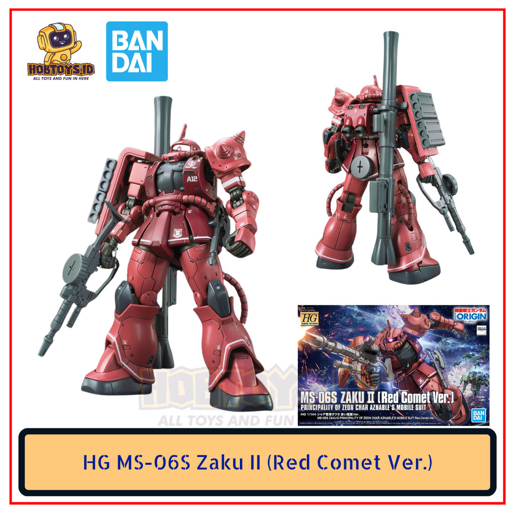 HG Zaku II Red Comet Ver The Origin