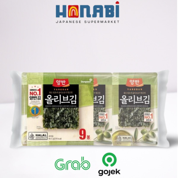 

Dongwon Seasoned Laver With Olive Oil 45g - Seaweed Minyak Zaitun Made In Korea