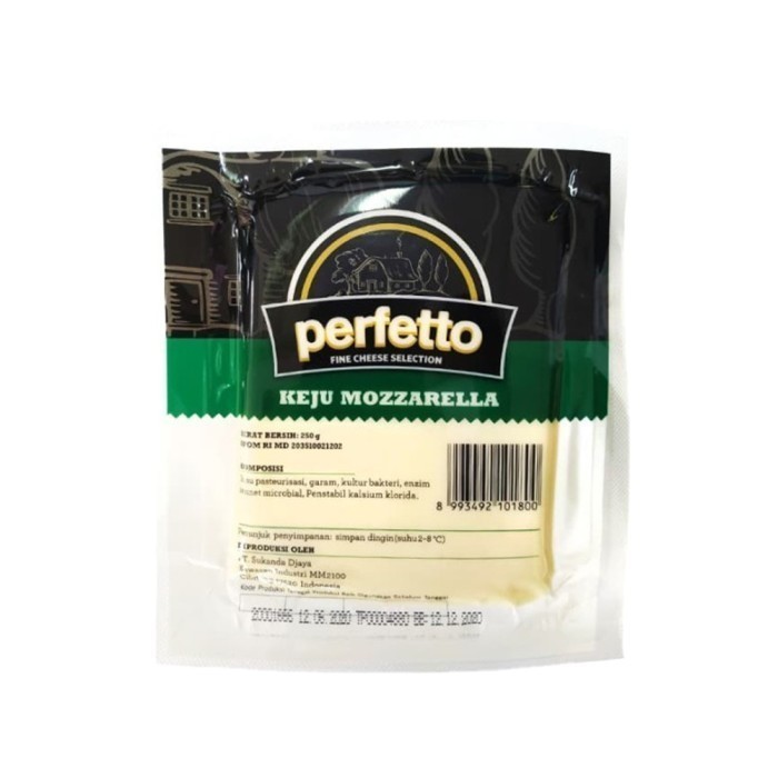 

KEJU MOZARELA BLOK PERFETTO 250GR MOZARELLA CHEESE BLOCK - PERFETTO BLOCK