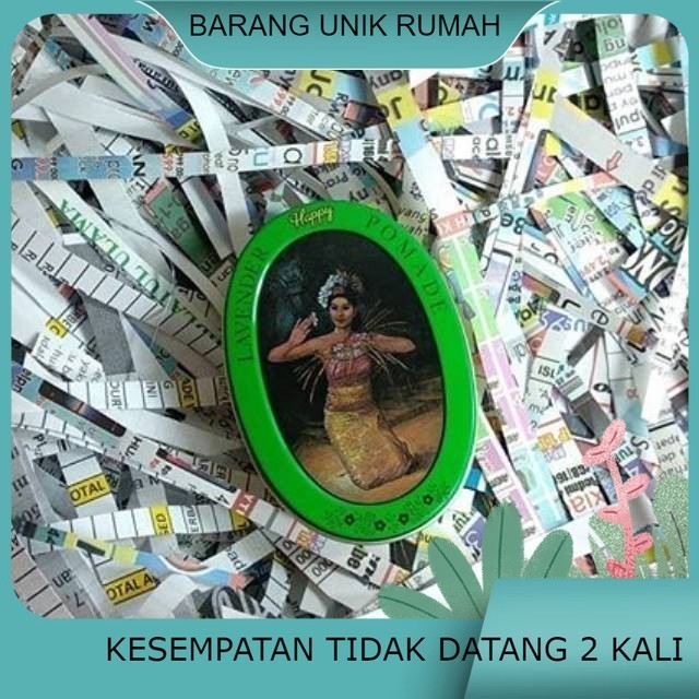 (BUR)Happy lavender pomade green hijau kaleng rita tokyo night vycaris lavender