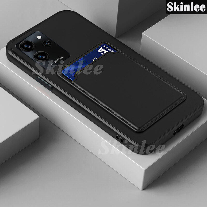 Phone Case For Oukitel C32 Back Cover Card Slot Card Silica Gel Holder Wallet Casing for Oukitel C32