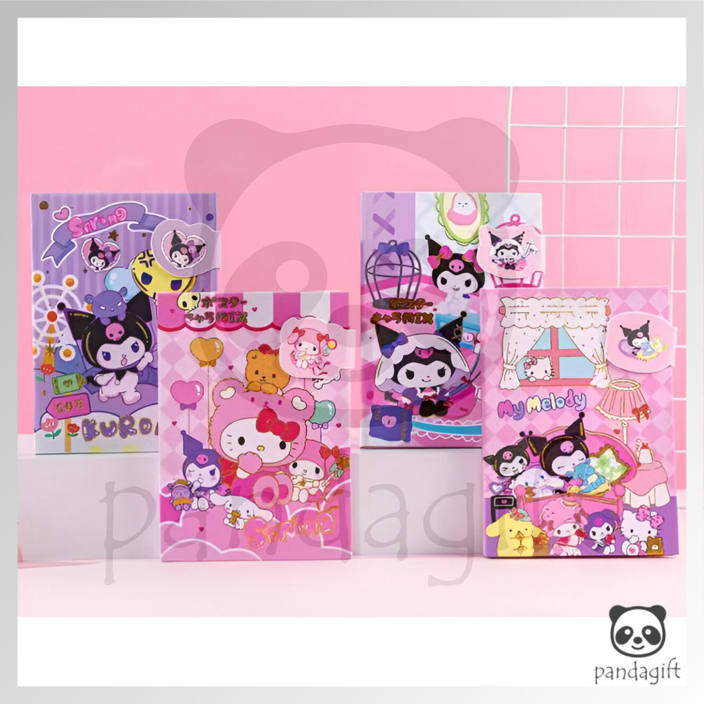 

Notebook Diary Magnetic Kertas Warna Motif Sanrio Kuromi Melody Cinnamonroll 13x18.6CM - GG0371