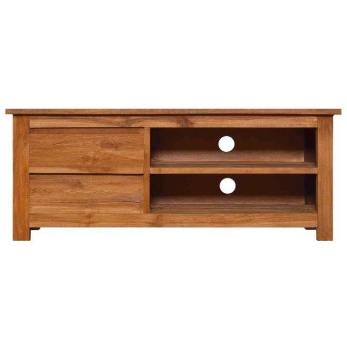 MEJA TV Mini Kayu Jati 100 CM - V10 - Bufet Console Solid Teal Wood