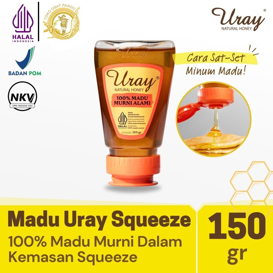 

MADU URAY NATURAL HONEY (150 GRAM) / MADU MURNI / PURE HONEY I A1 TERMURAH