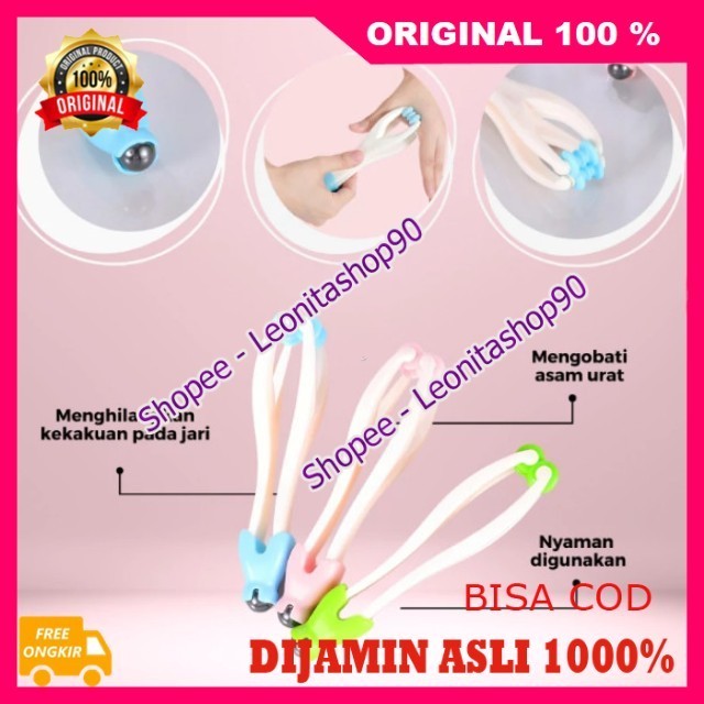 BELI 1 GRATIS 1 Alat Pijat Jari Asam Urat ORI Alat Pijit Jari Tangan Kaki Finger Roller Pijat Terapi