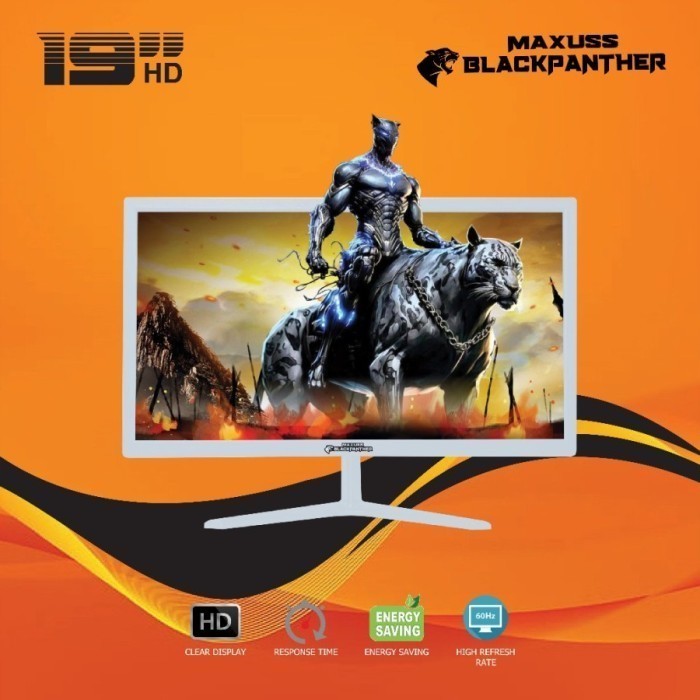 Monitor LED Maxuss Blackpanther 19" HD VGA HDMI - Putih